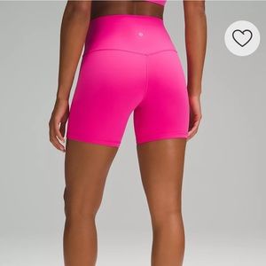 lululemon hot pink align short size 4 inseam 6”